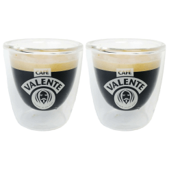 CAFE VALENTE Termo Cam Espresso Bardağı 80 cc (2’li Set)