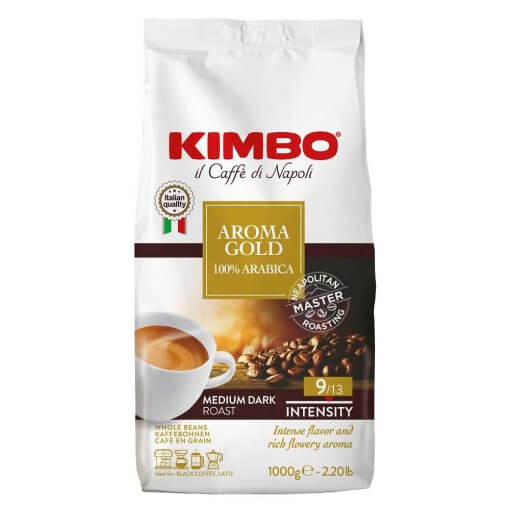 Kimbo Aroma Gold 100% Arabica Çekirdek Kahve (1000 gr)