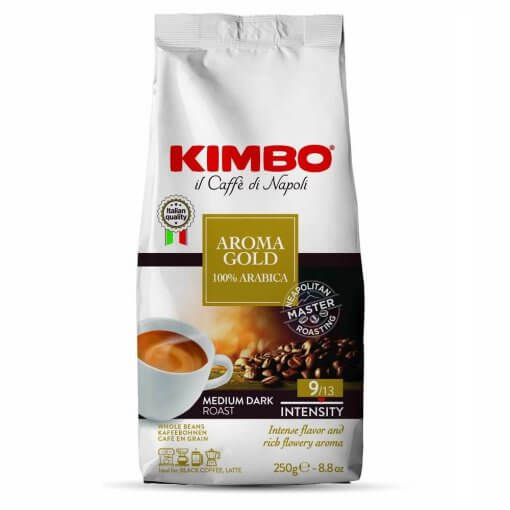 KIMBO Aroma Gold %100 Arabica Çekirdek Kahve (250 gr)