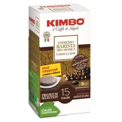 KIMBO Cialda Espresso Barista %100 Arabica Yassı Pod Kahve (15'li Kutuda)